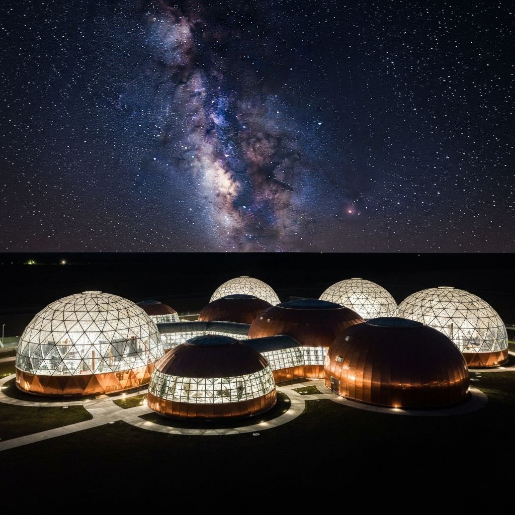 Aerial Night Complex